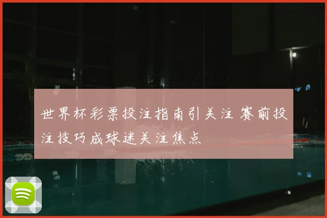 世界杯彩票投注指南引关注 赛前投注技巧成球迷关注焦点
